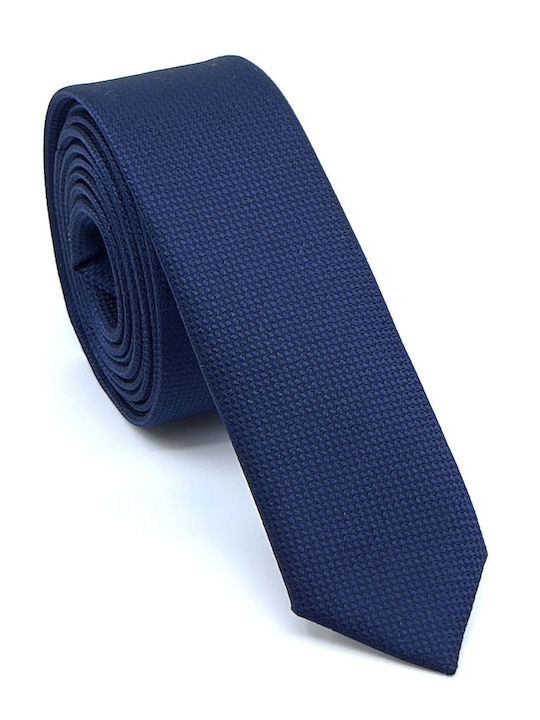 Legend Accessories Τυπου Oxford Σετ Ανδρικής Γραβάτας Μονόχρωμη σε Navy Μπλε Χρώμα L-047-40 4.5 CM ΜΠΛΕ