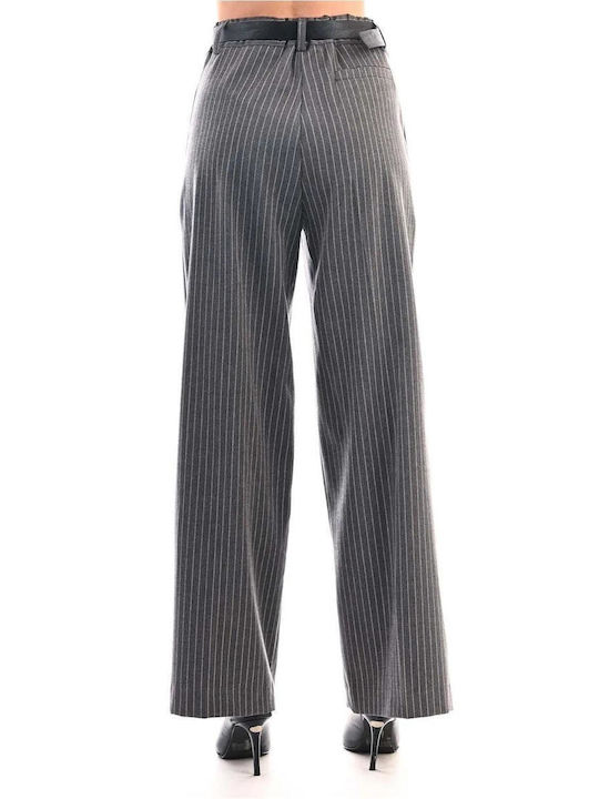 Motel Women's Fabric Trousers Grey