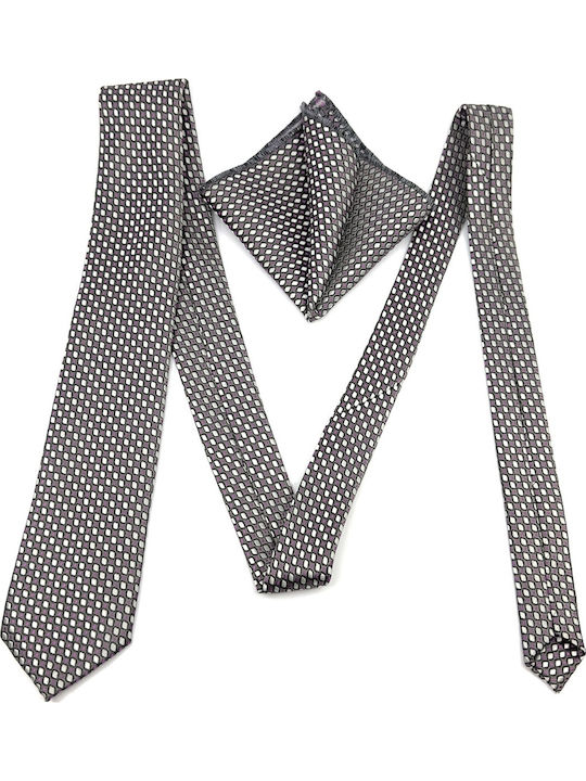 Legend Accessories Tip Micro Set de Cravată pentru Bărbați Tipărit în Culorea Violet