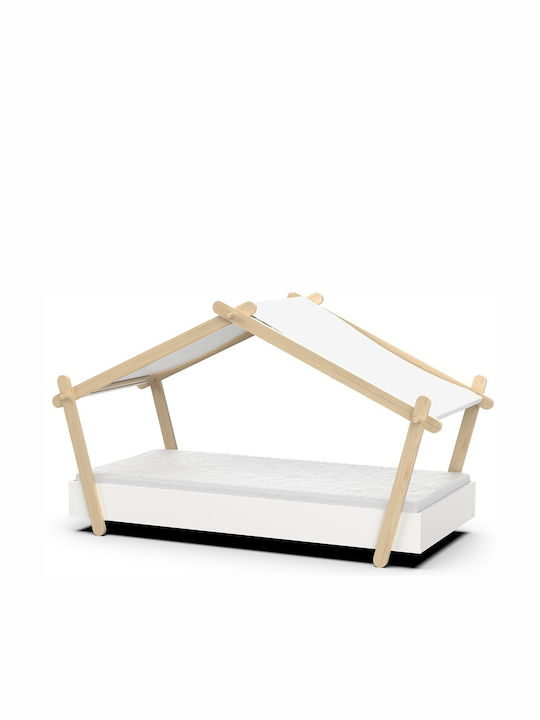 Lodge Kids Bed Single White for Mattress 90x200cm