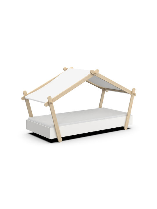 Lodge Kids Bed Single White for Mattress 90x200cm