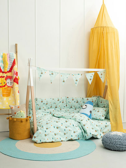 Palamaiki Duvet Crib My Kingdom Turquoise 110x150cm