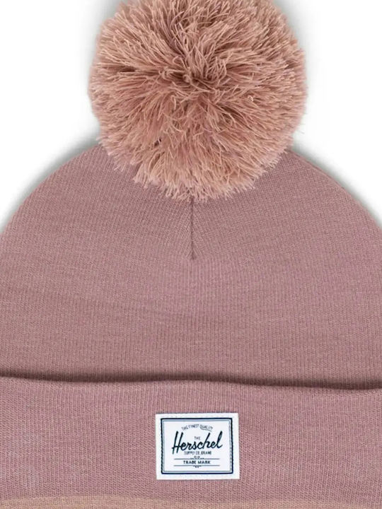 Elmer Beanie Unisex Beanie Gestrickt in Rosa Farbe