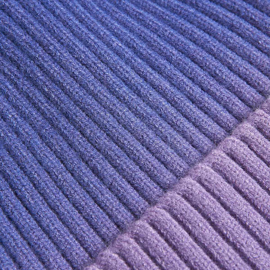 Beanie Γυναικείος Fleece Σκούφος Πλεκτός σε Μωβ χρώμα