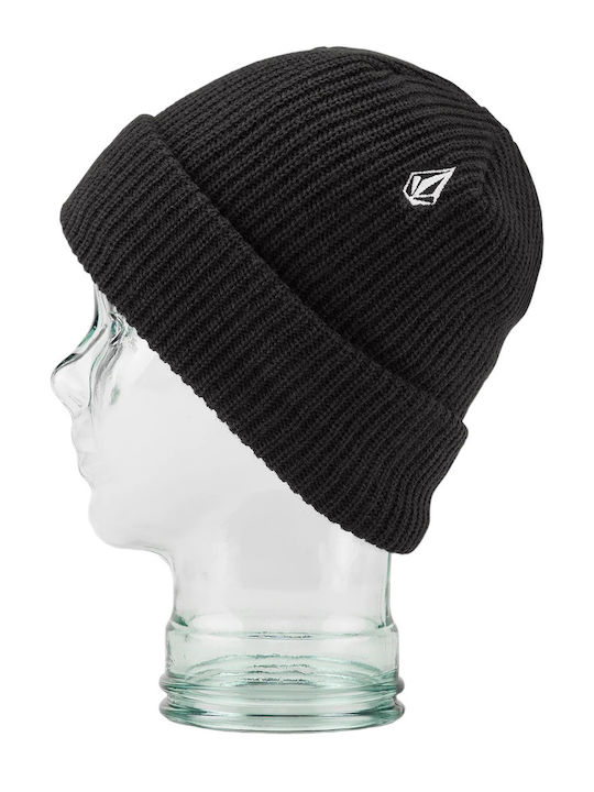 Volcom Sweep Lined Beanie Unisex Σκούφος Πλεκτός σε Μαύρο χρώμα