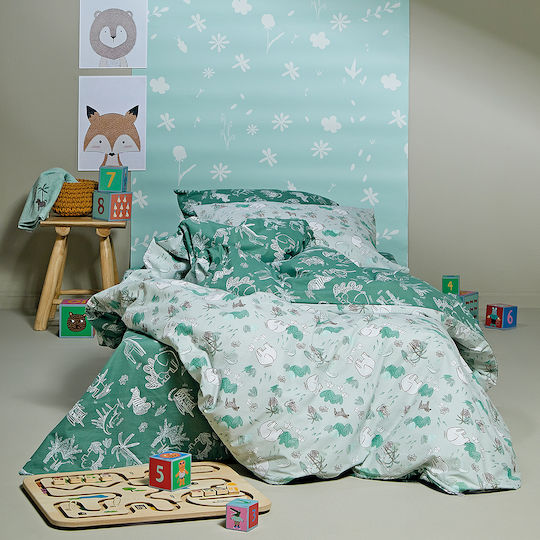 Kentia Kids Duvet Cover Single Green Set