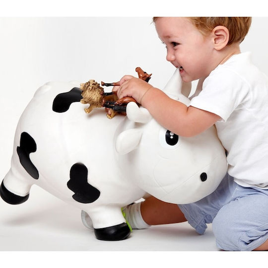 Kidzzfarm Hop Hop Cow Bella for 1+ years Years Green 40cm.