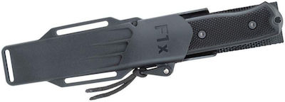 Fallkniven F1xb Elmax Knife Black with Blade made of Steel in Sheath