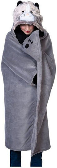Noxxiez Blanket Gray 130x110cm