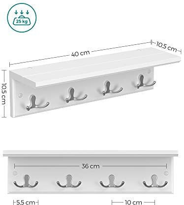 Songmics Μεταλλική 40x10.5x10.5cm