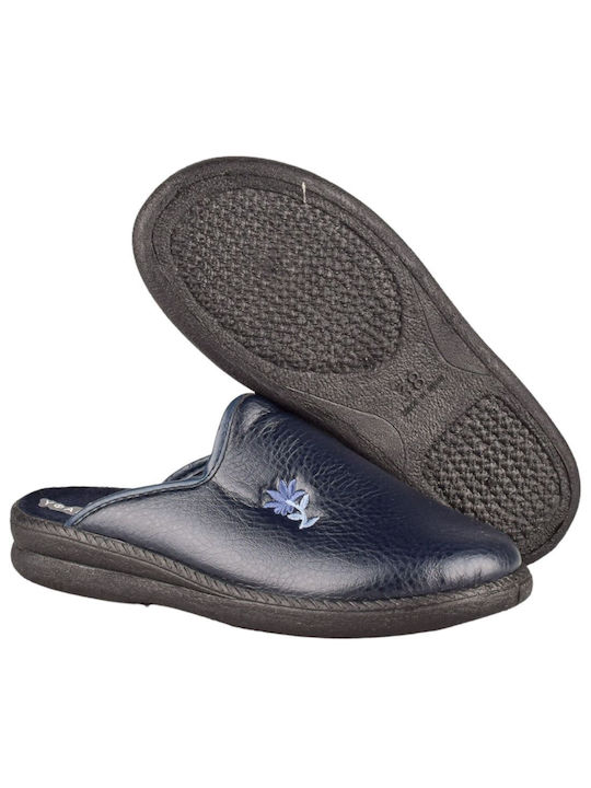 Yfantidis Winter Women's Slippers in Blue color