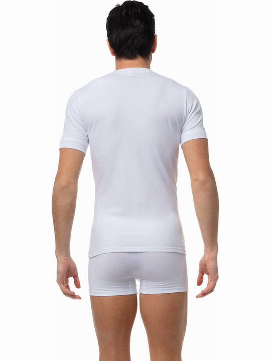 Men's Undershirts Short-sleeved in Black Color 2Pack