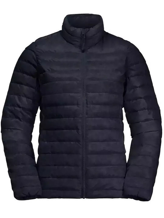 Women's for Hiking Short Puffer Jacket for Winter Dark Blue