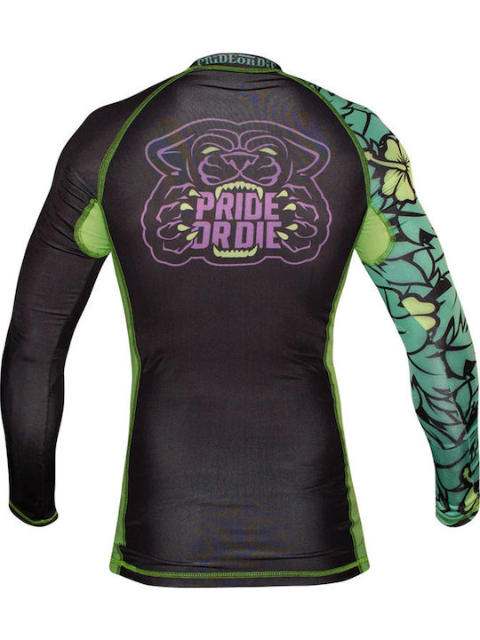 PrideOrDie Long Sleeve Shirt POD212 for Jiu-Jitsu Black