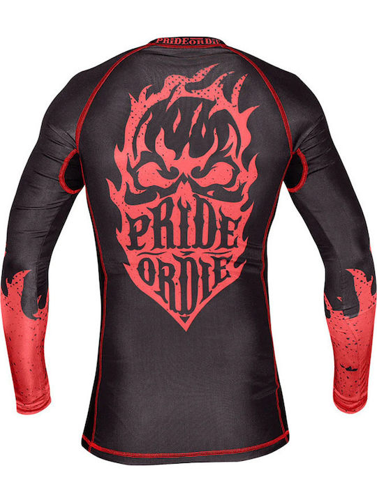 PrideOrDie Long Sleeve Shirt POD213 for Jiu-Jitsu Black