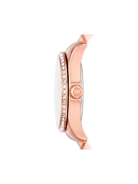 Michael Kors Lexington Watch with Pink Gold Metal Bracelet