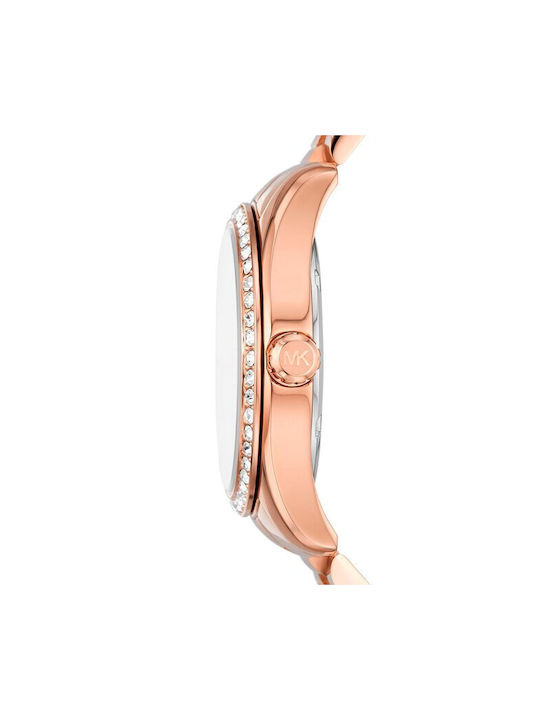 Michael Kors Lexington Watch with Pink Gold Metal Bracelet