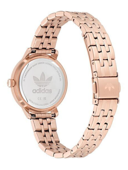 adidas Code One Дамски Часовник 32mm Кварцов с Розово Златно Стоманено Гривна