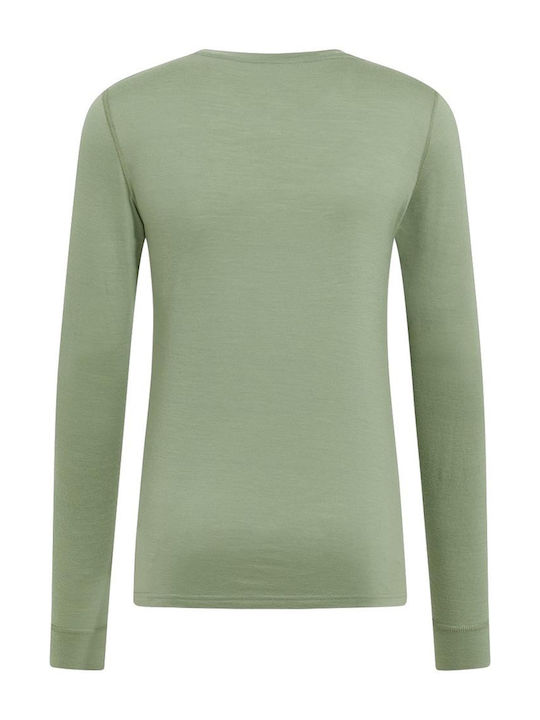 Odlo Merino 200 Crew Neck Ανδρική Ισοθερμική Μακρυμάνικη Μπλούζα Μπεζ