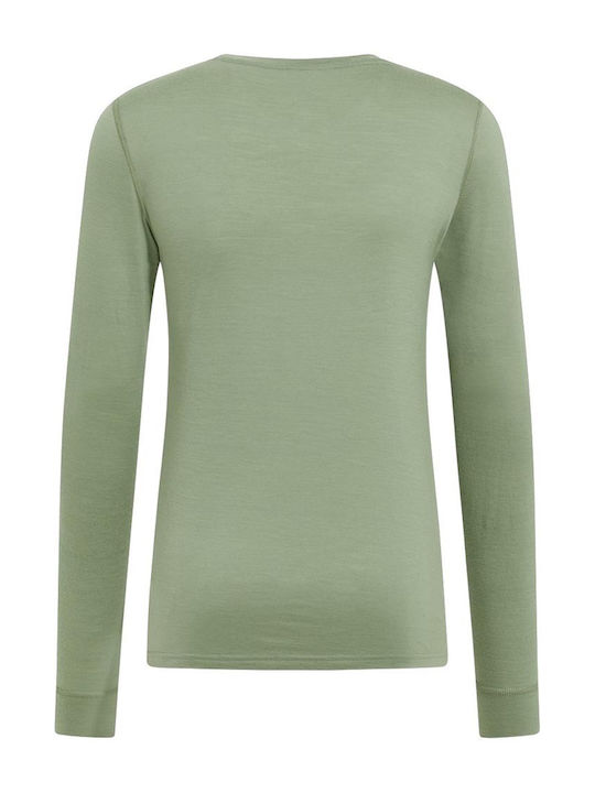 Odlo Merino 200 Crew Neck Herren Thermo Langarmshirt Beige
