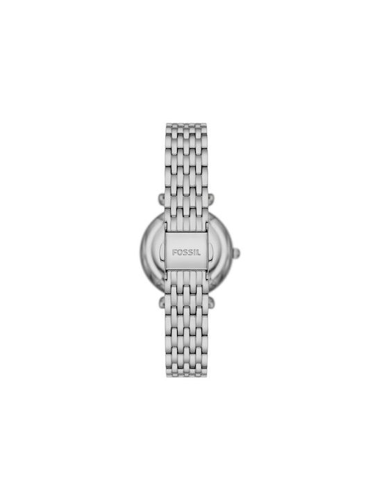 Fossil Carlie Watch with Silver Metal Bracelet