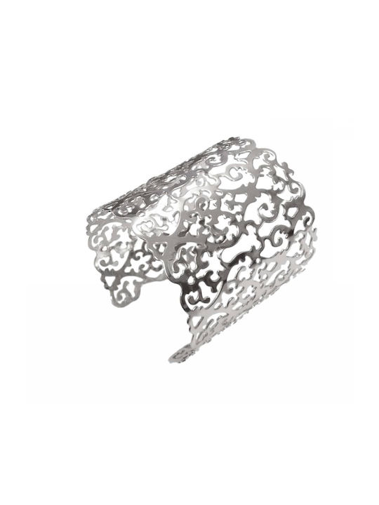 Handmade silver bracelet with designs 8cm (tatu moyo) 1512-605A