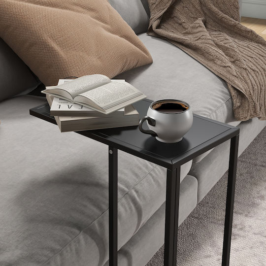 Rectangular Metal Side Table Black M46xL26xH60cm