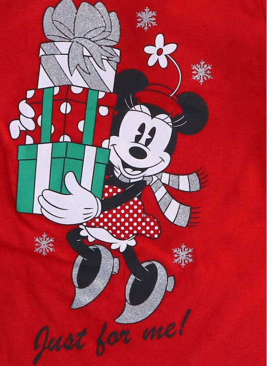 Disney Bluză pentru copii Cu mâneci lungi roșu Minnie Mouse