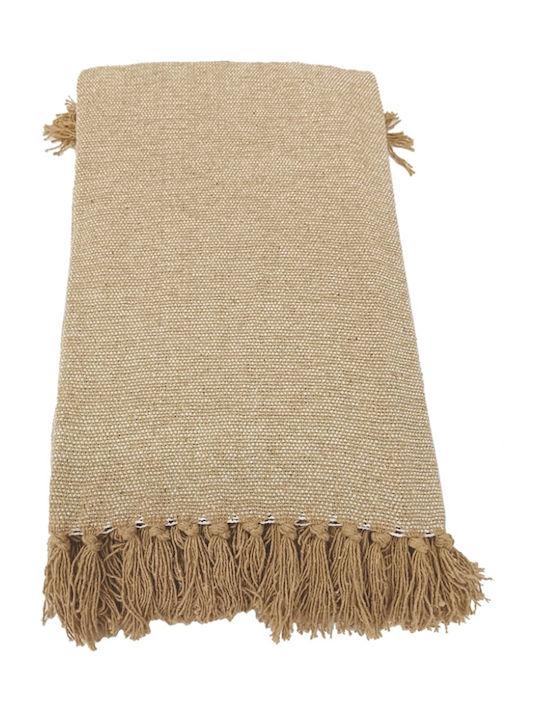 Kipper Ajay Ριχτάρι Διθέσιου Καναπέ Chenille 180x250εκ. Beige