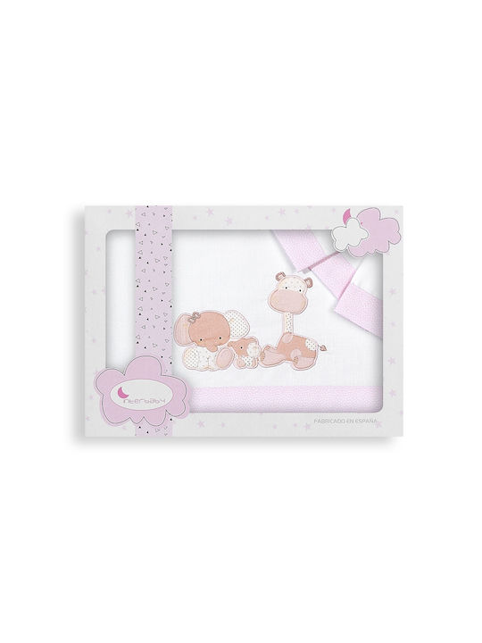 Interbaby Love Set Baby Bettlaken Für Krippe 115x175cm 3Stück