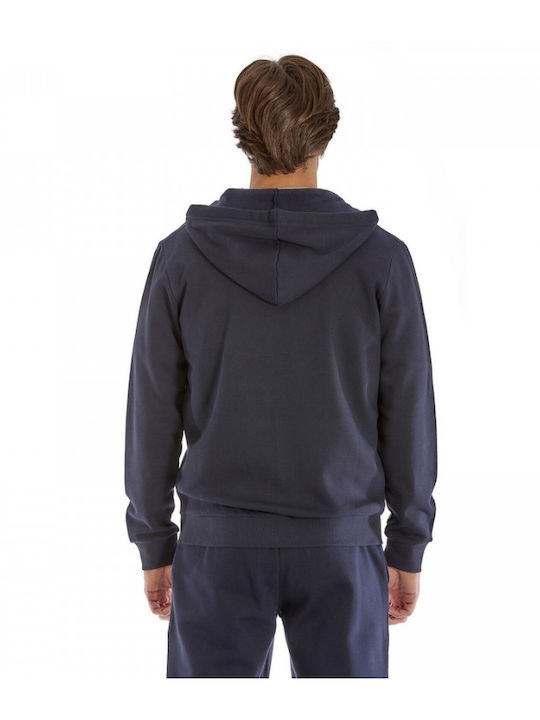 Admiral Men's Sweatshirt Jacket with Hood and Pockets Blue