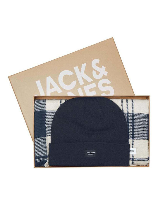 Jack & Jones Männer Set mit Beanie Black Blue