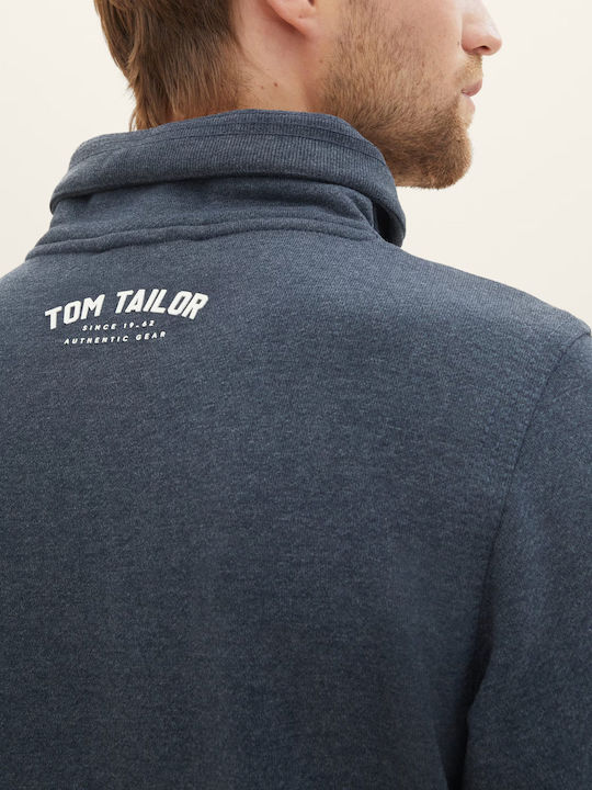 Tom Tailor Men's Sweatshirt with Hood Blue