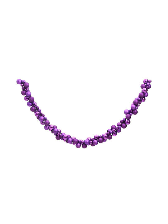 vidaXL Christmas Garland Purple 1pc