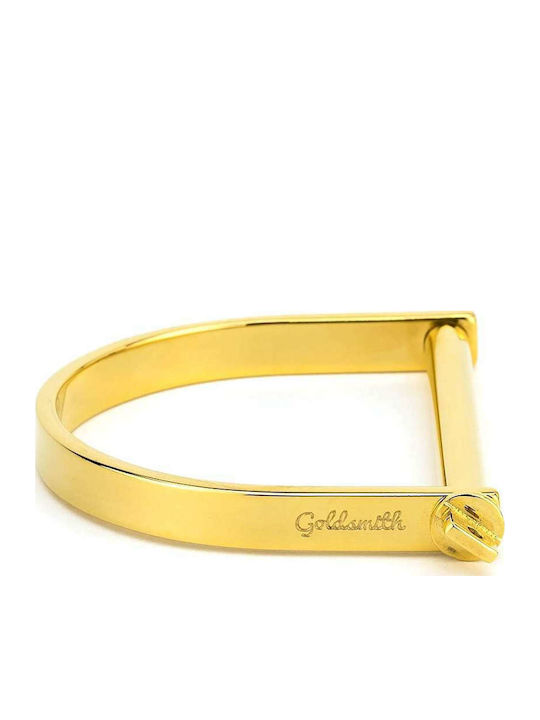 Goldsmith Bracelet Handcuffs from Stainless Steel Gold Plated 5.8cm