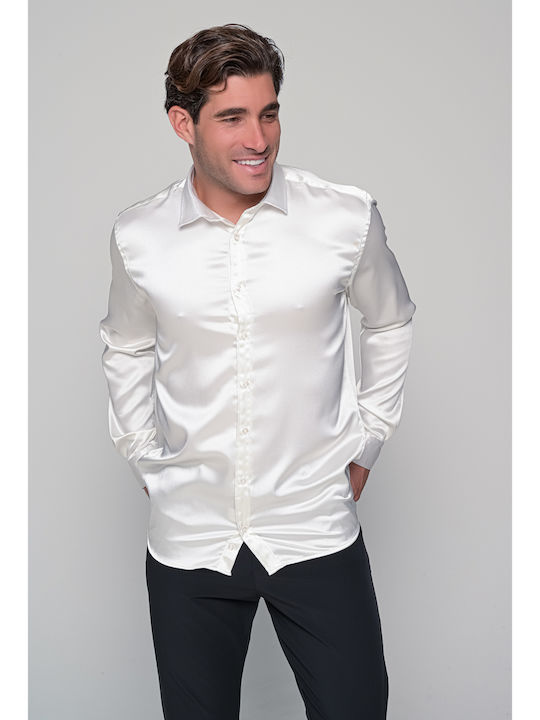 Langärmlig Hemd White