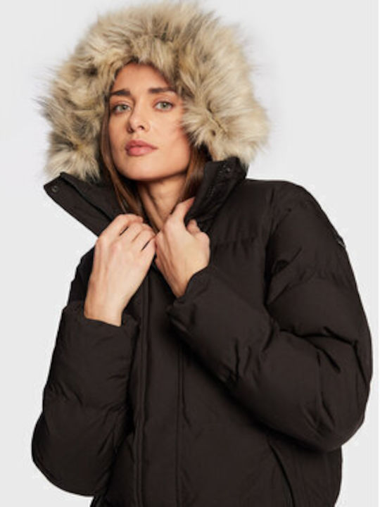 Blossom Short Jachetă de femei Puffer Black