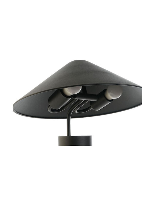 DKD Home Decor Tisch Dekorative Lampe mit Fassung für Lampe E27 Schwarz