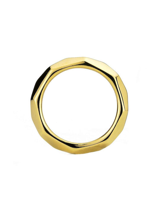 Goldsmith Ανδρικό Δαχτυλίδι από Ατσάλι Επιχρυσωμένο Goldsmith Ανδρικό Δαχτυλίδι από Ατσάλι Επιχρυσωμένο