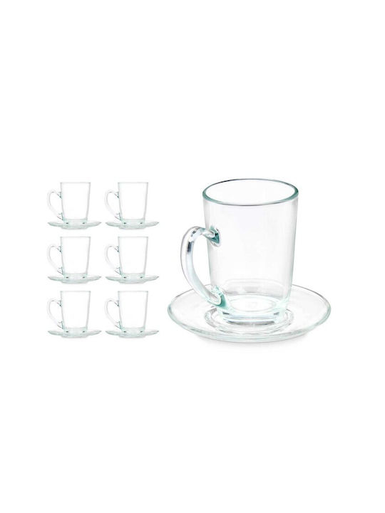 Vivalto Glass Cup Transparent 200ml 6pcs