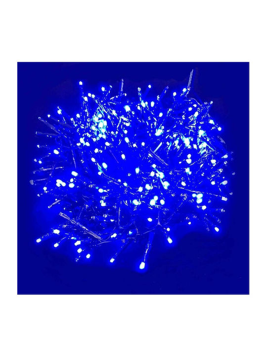 Weihnachtslichter LED Blau Elektrisch vom Typ Zeichenfolge BigBuy