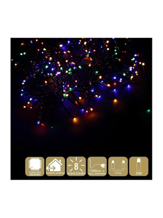 Christmas Lights LED Multicolor in String BigBuy