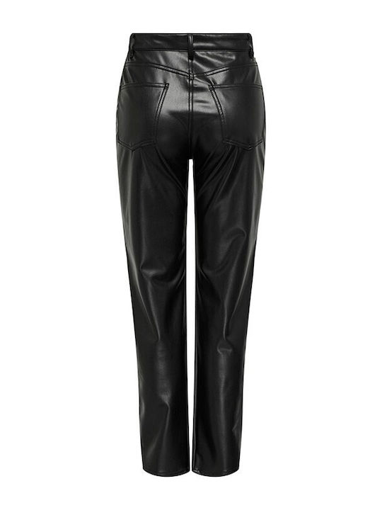 Only Hw Femei Tesatura Pantaloni Black