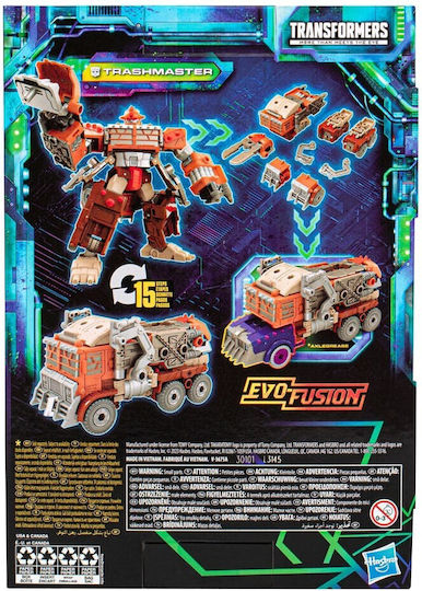 Action Figure Trashmaster Transformers for 8+ years old Years 18cm.