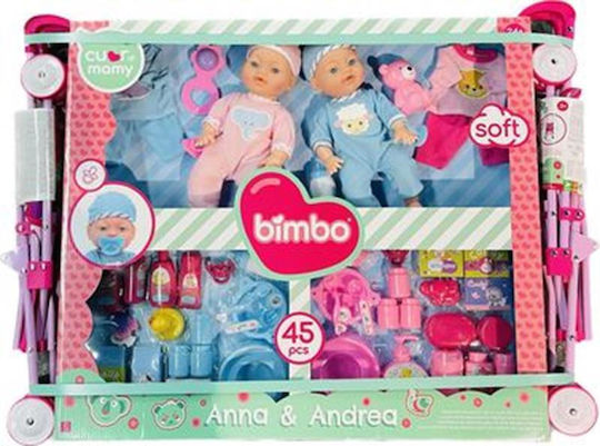 Globo Globo Baby-Puppen-Set Anna & Andrea Für 2+ Jahre