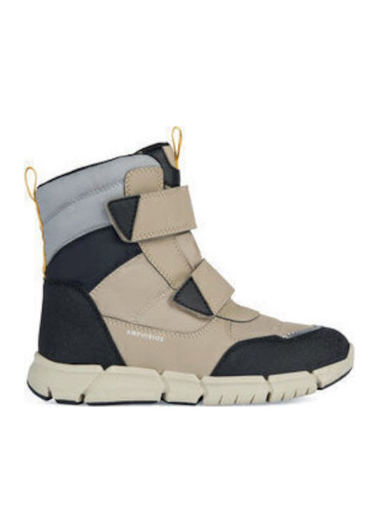 J Flexyper Kids Snow Boots with Hoop & Loop Closure Beige