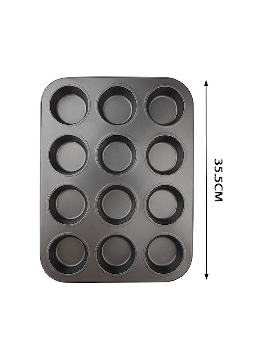 Tpster Aluminum Cupcakes & Muffins 12 Cups Baking Pan