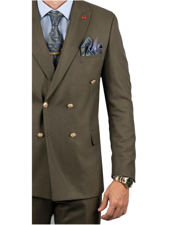 Dezign Men's Suit Jacket HAKI