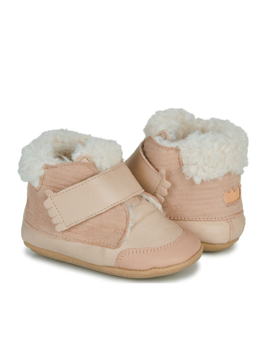 My Lederne Kinderstiefeletten Beige