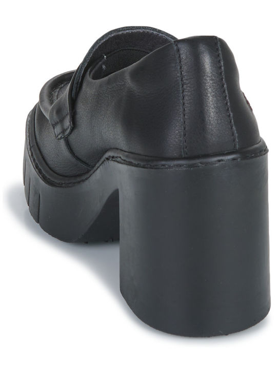 Spitze Zehe Pumps mit Plateau Schwarze